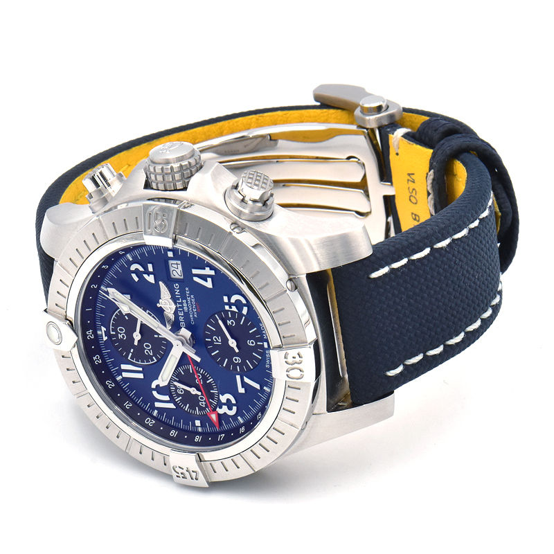 Breitling Avenger Chronograph GMT45 A24315101C1X2 Calendar Blue Dial Men&#39;s Watch