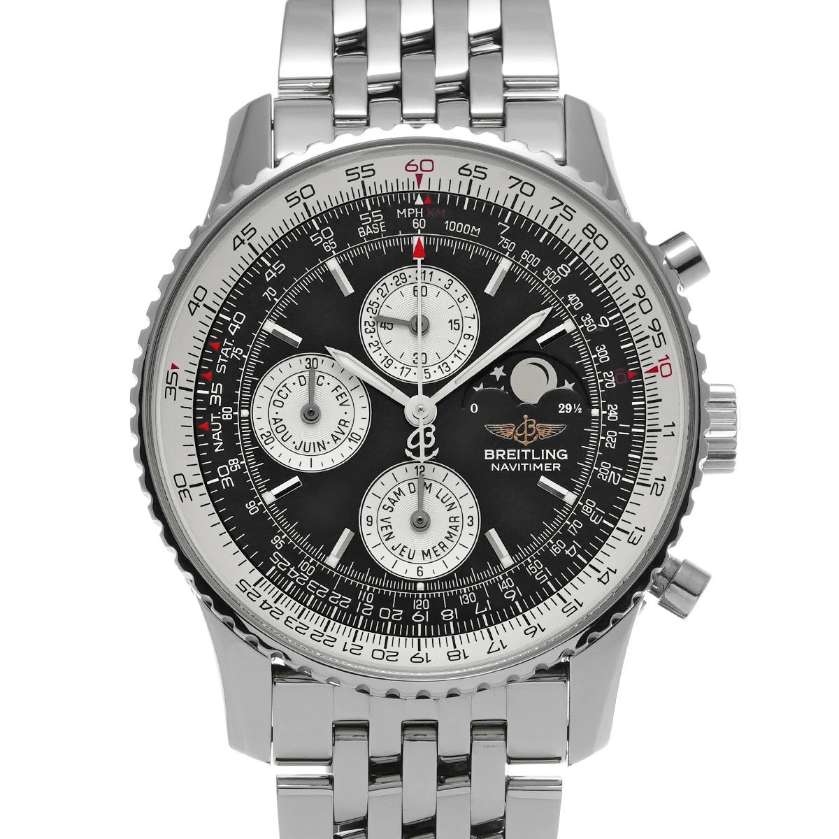 Breitling Navitimer Olympus A190B52NP Black Dial Automatic Men&#39;s Watch