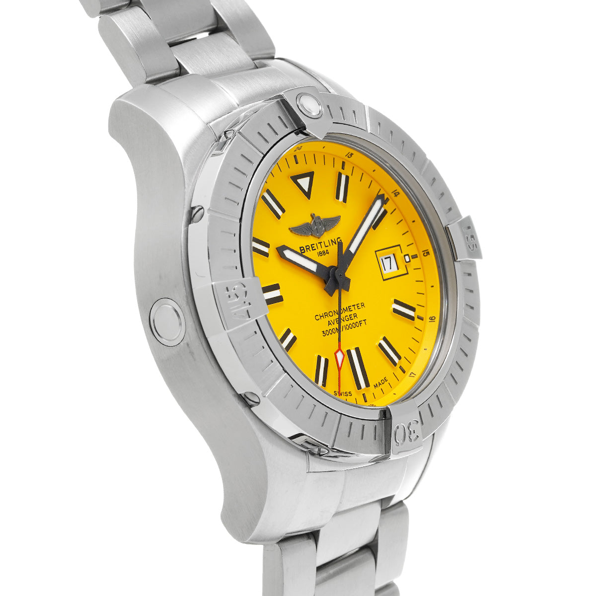 Breitling Avenger Automatic 45 Seawolf A17319101I1A1 Yellow Dial Men’s Watch