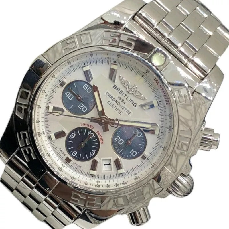 Breitling Chronomat 44 White Shell AB0110 Stainless Steel Automatic Men&#39;s Watch