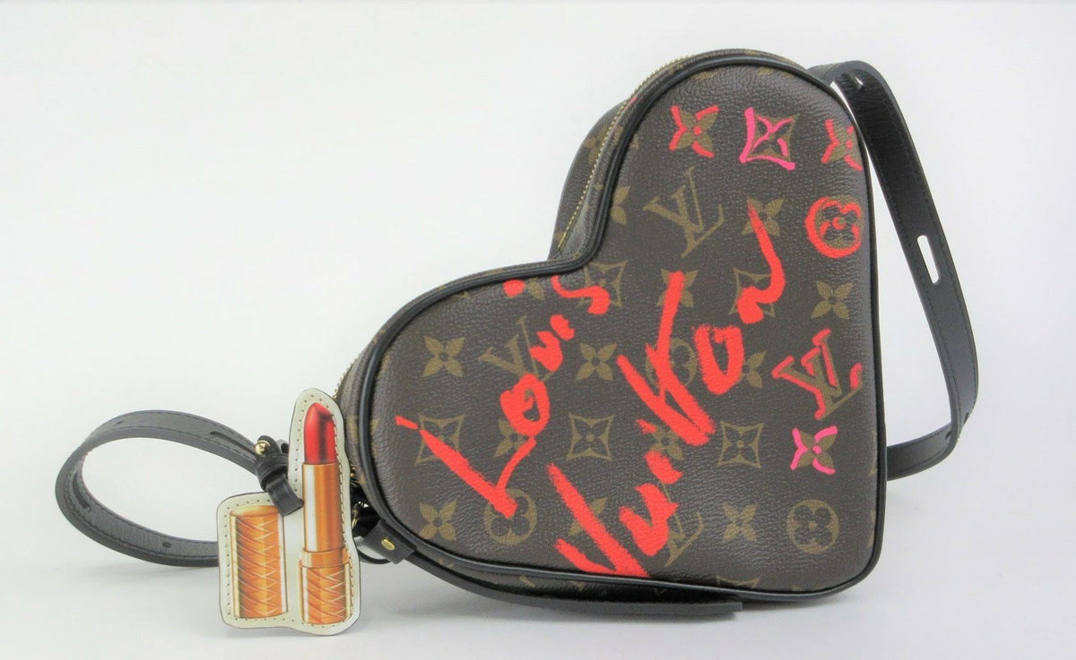 Louis Vuitton Monogram/Valentine Heart-Shaped Shoulder Bag M45890