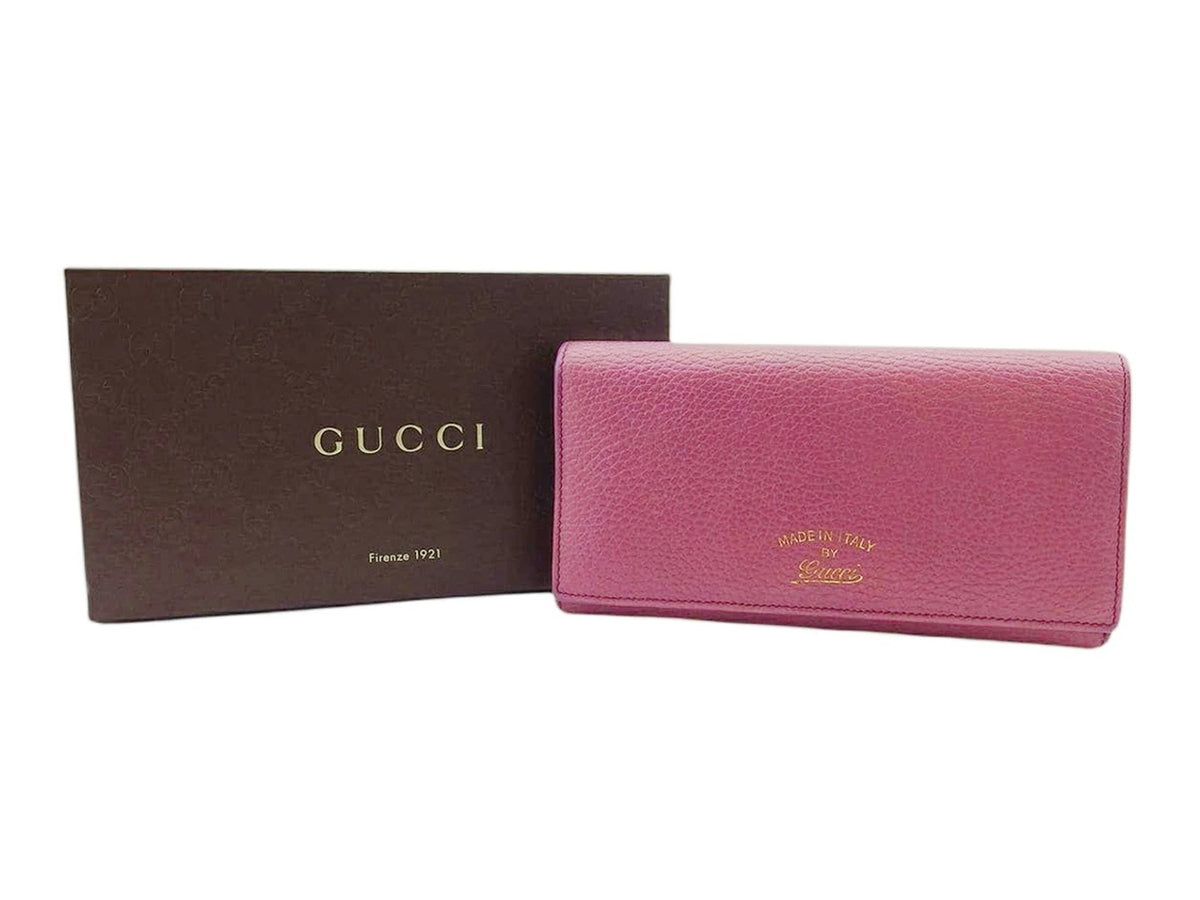 GUCCI Swingline Purple Navy Gold Women&#39;s Wallet 254498 L Zipper