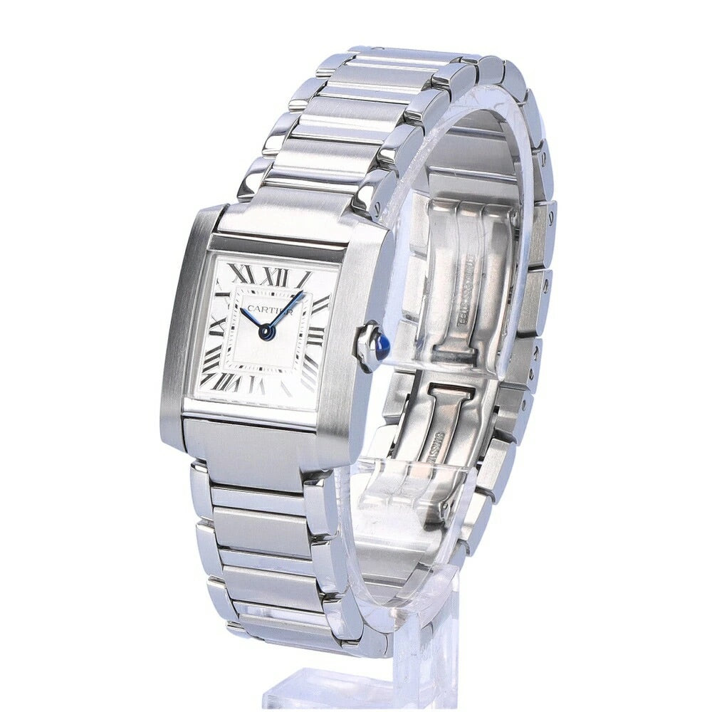 Cartier Tank Francaise SM WSTA0065 Silver Dial Quartz Women&#39;s Watch