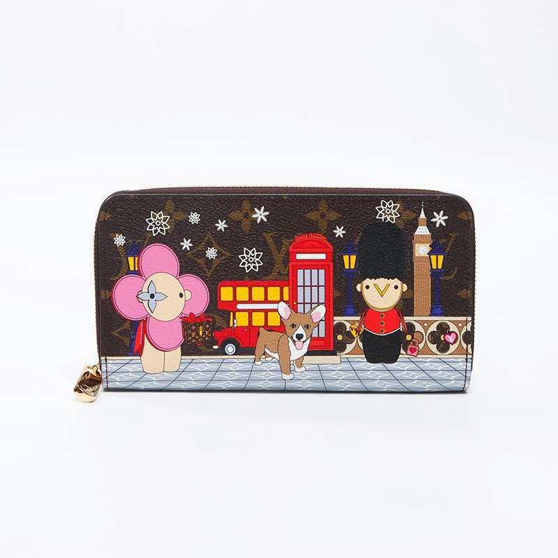 Louis Vuitton Monogram Zippy Christmas Graphic 2021 Women&#39;s Wallet