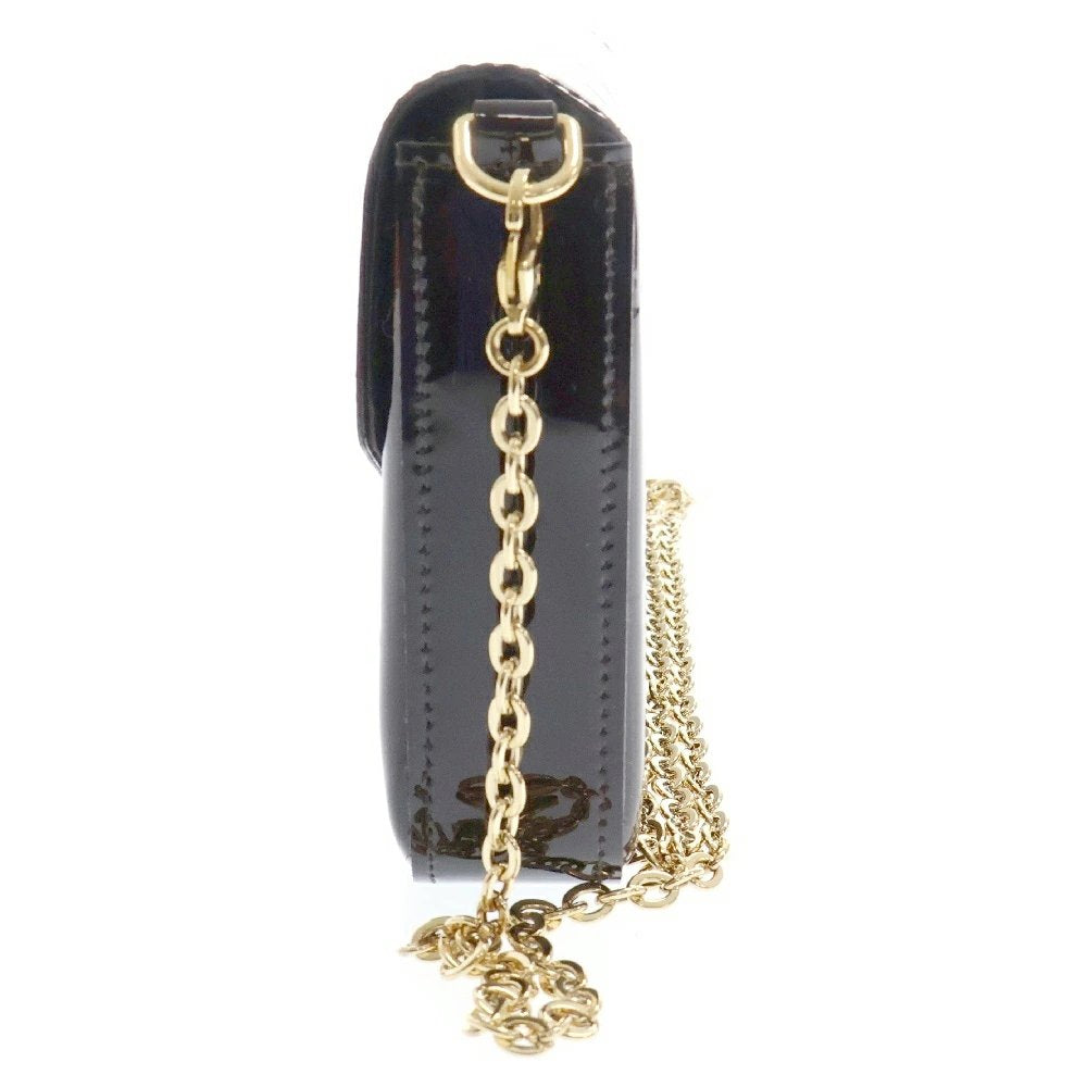 LOUIS VUITTON Monogram Pochette Felicie Dark Red Amarante Chain Women&#39;s Bag