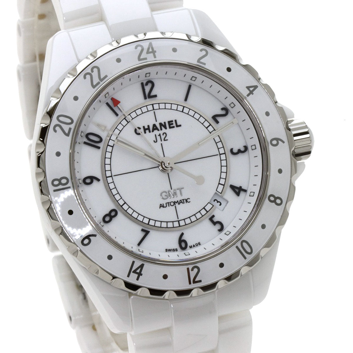 CHANEL H2126 J12 GMT Limited Ceramic Automatic White Dial Men&#39;s Watch