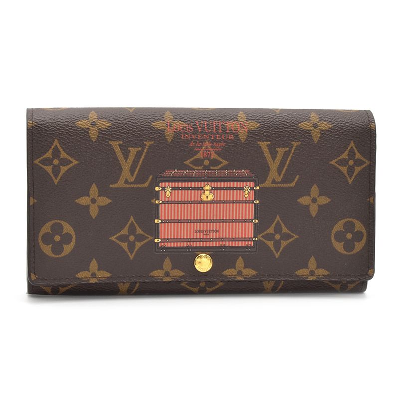 Louis Vuitton Portefeuille Sarah Trunk &amp; Lock Women&#39;s Wallet M60415