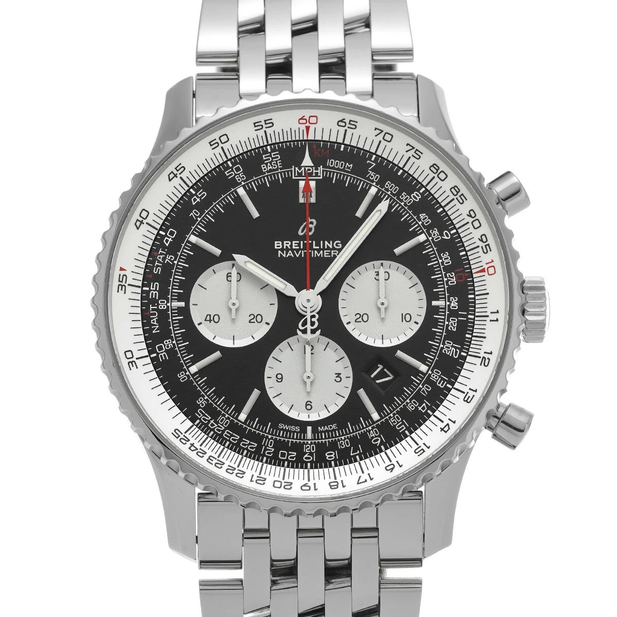 BREITLING Navitimer B01 Chronograph 46 AB0127211B1A1 Black Dial Men&#39;s Watch