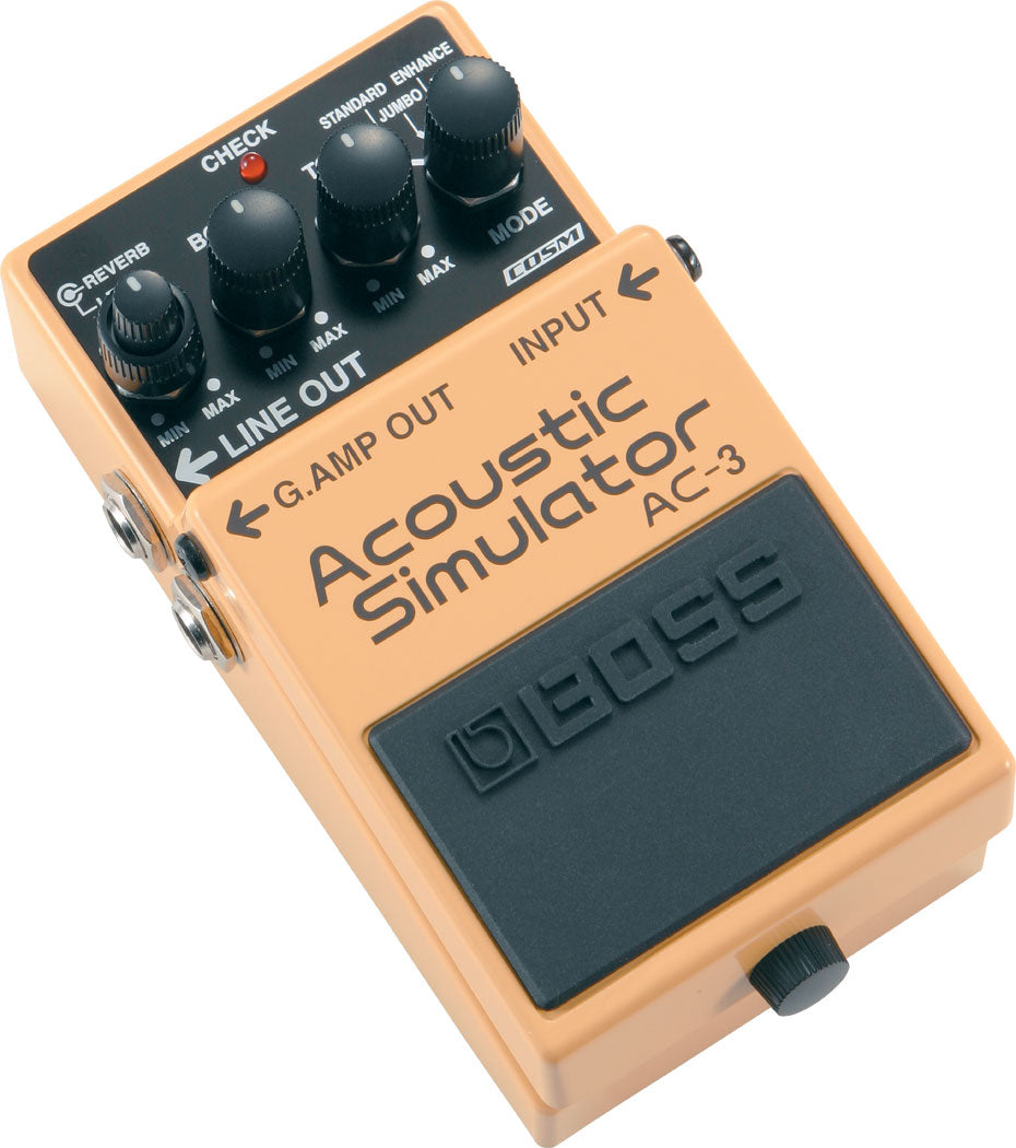 best acoustic guitar pedals BOSS AC-3 Acoustic Simulator Best Guitar Effects Pedal Electric to Aco