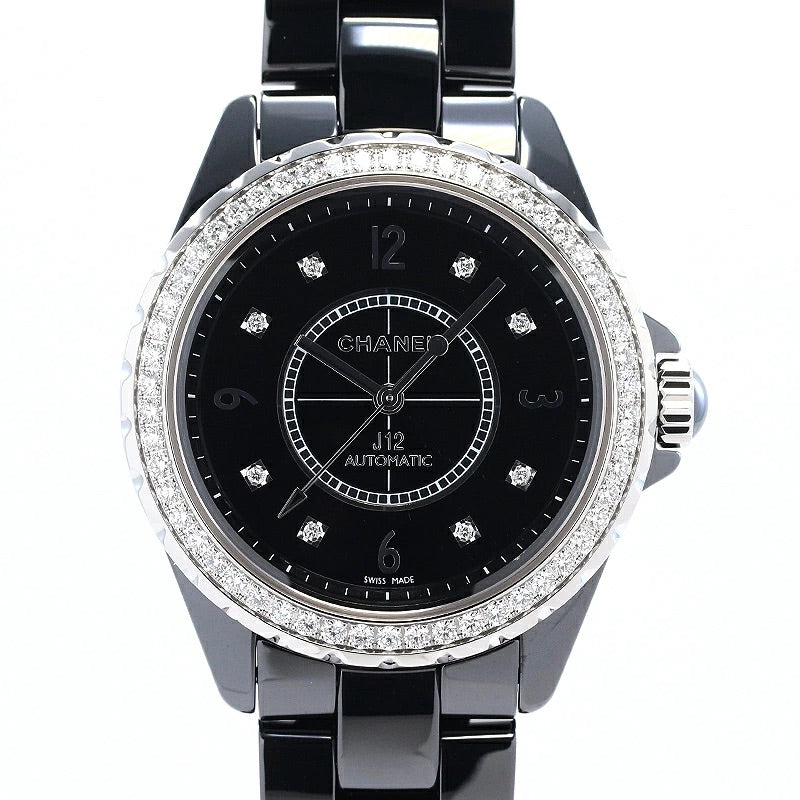 CHANEL J12 H3109 Black Ceramic Diamond Bezel 38mm Automatic Men&#39;s Watch