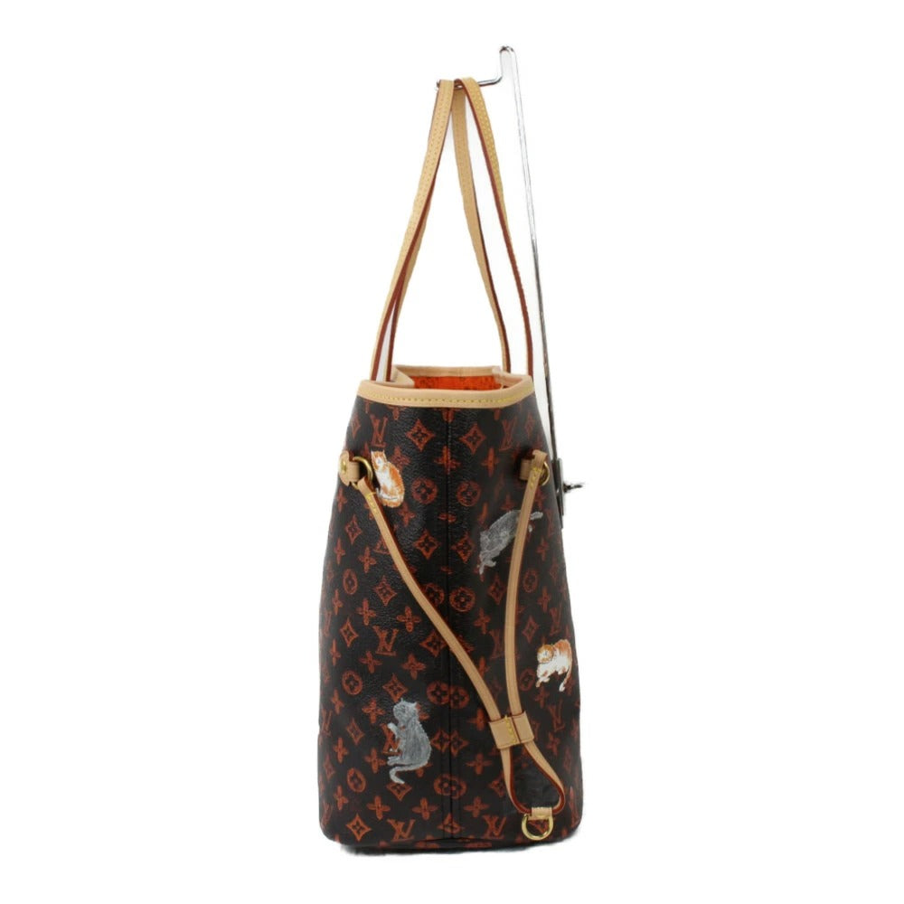 Louis Vuitton Neverfull MM M44441 Catgram Monogram Tote Bag Handbag