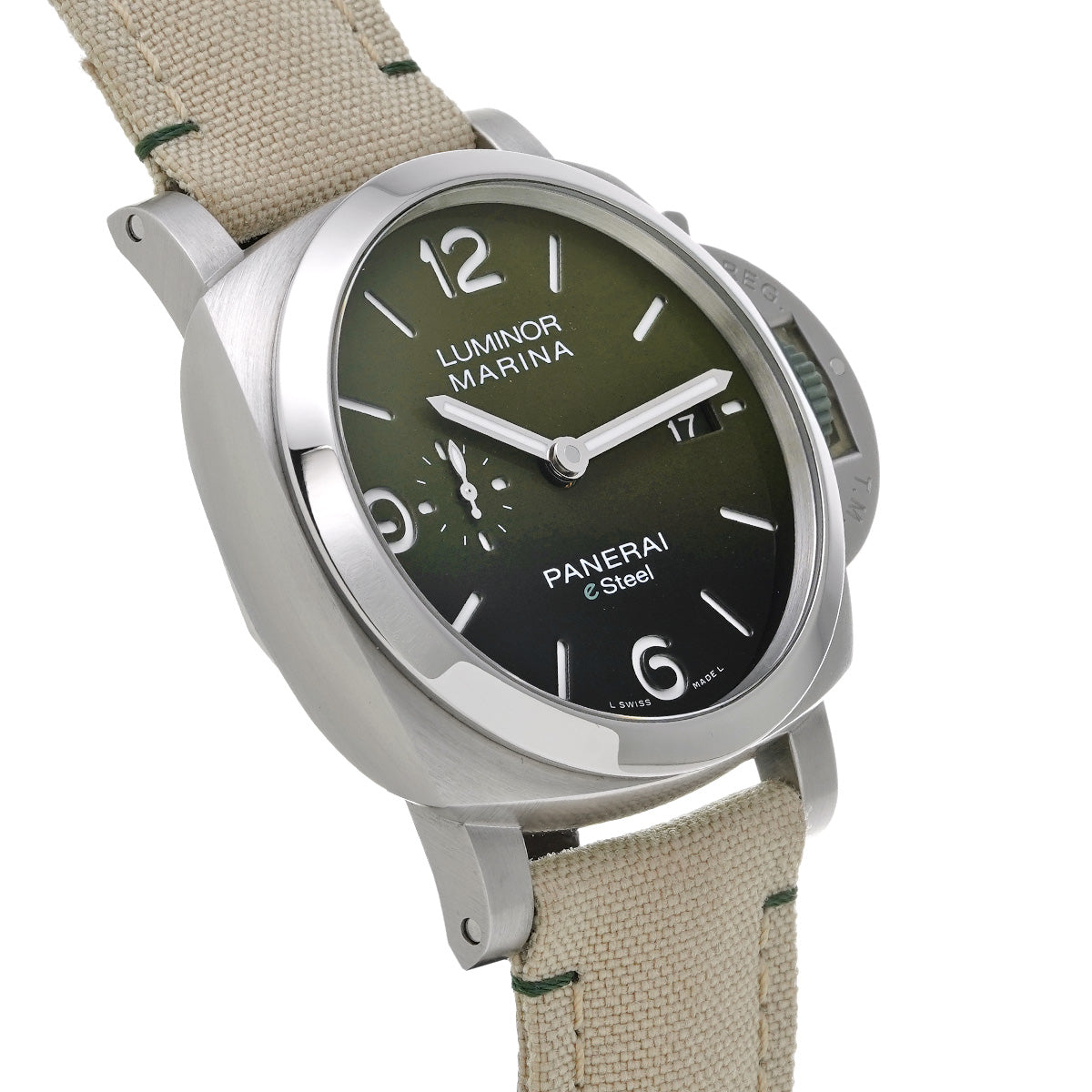 PANERAI PAM01356 Luminor Marina e Steel Emerald Green Automatic Men&#39;s Watch