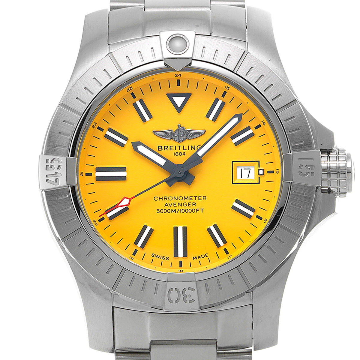 Breitling Avenger Automatic 45 Seawolf A17319101I1A1 Yellow Men&#39;s Watch