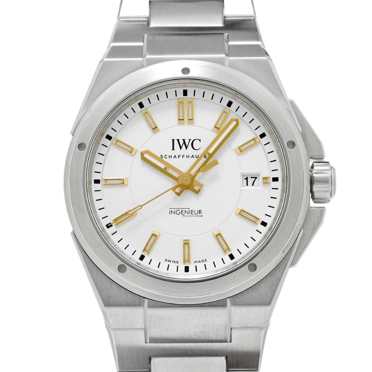 IWC Ingenieur Automatic IW323906 Silver Plated Dial Stainless Steel Men&#39;s Watch