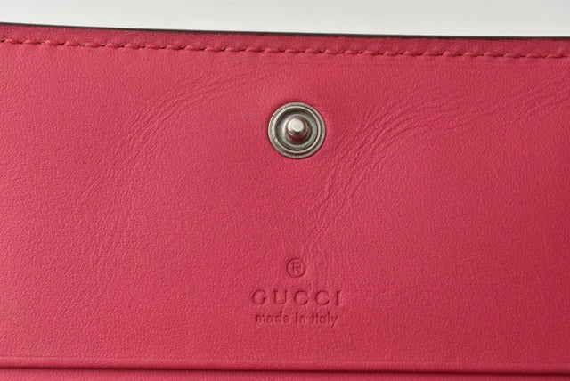 Gucci Guccy Fold Sega Women&#39;s Wallet Collaboration Pink/Gold