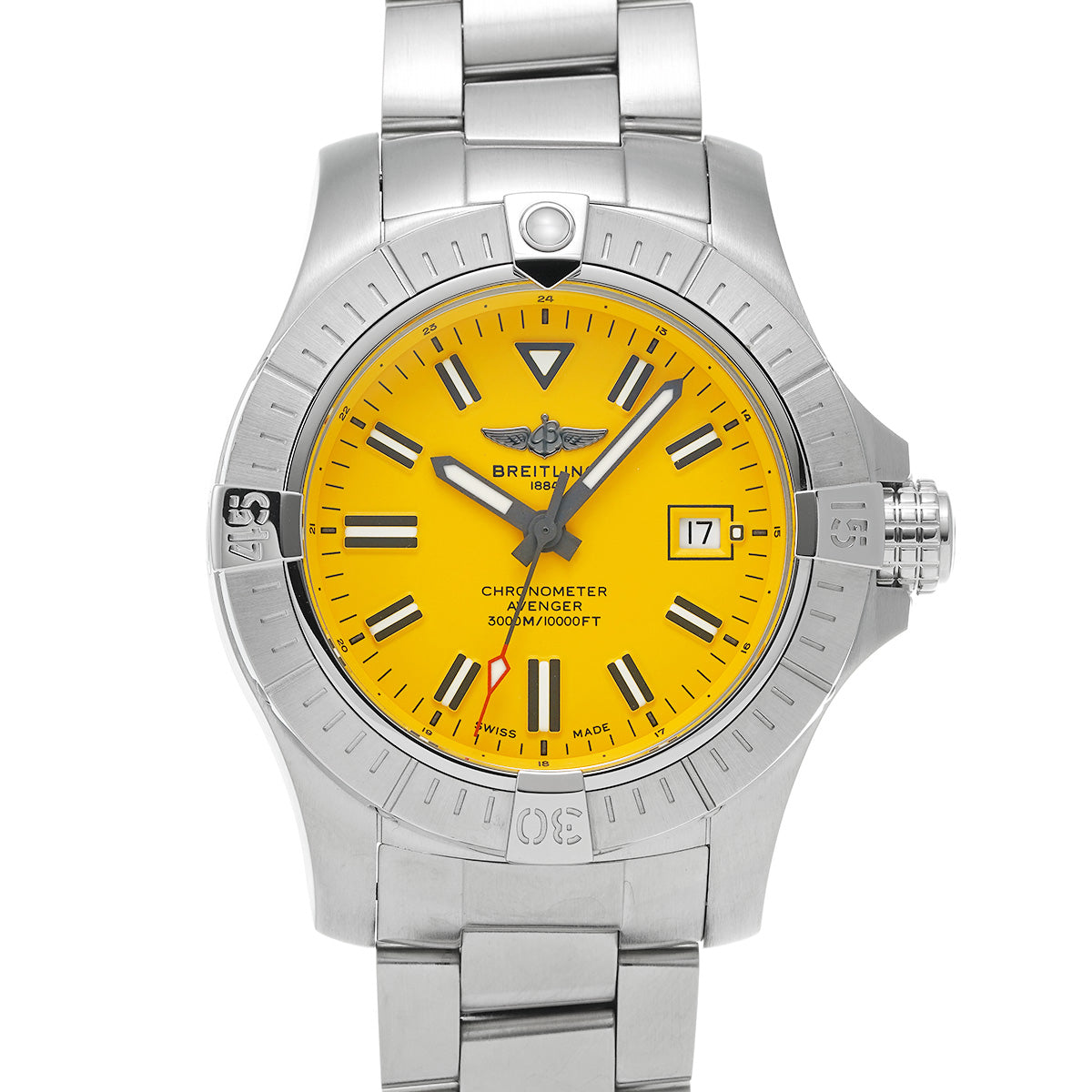 Breitling Avenger Automatic 45 Seawolf A17319101I1A1 Yellow Dial Men’s Watch