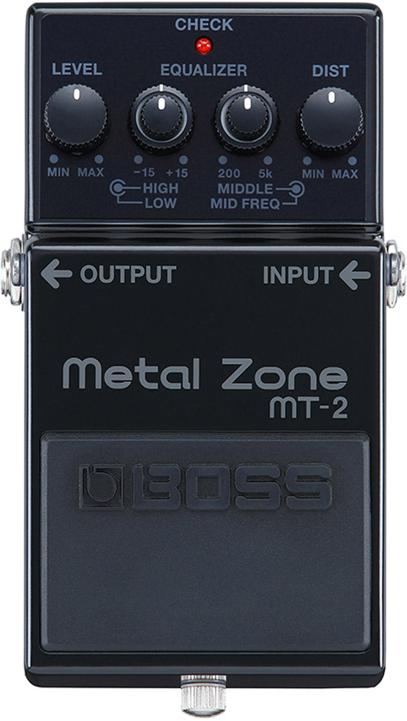 BOSS MT-2 Metal Zone Best Guitar Effects Pedal with Wide Tone-shaping Range and Ultra-smooth Sustain