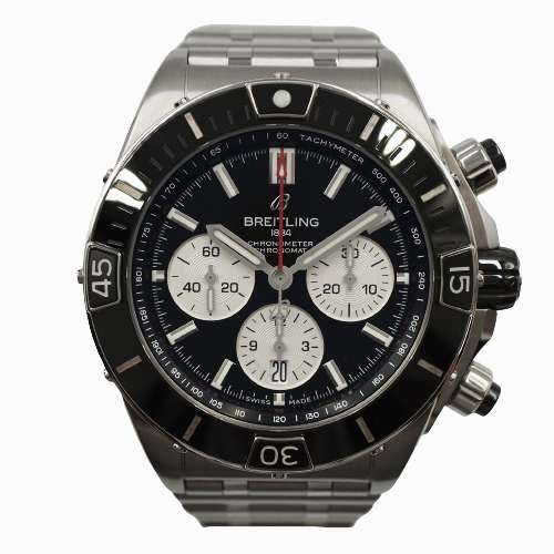 Breitling AB0136251B1A1 Super Chronomat B01 44 Black Dial Men&#39;s Watch