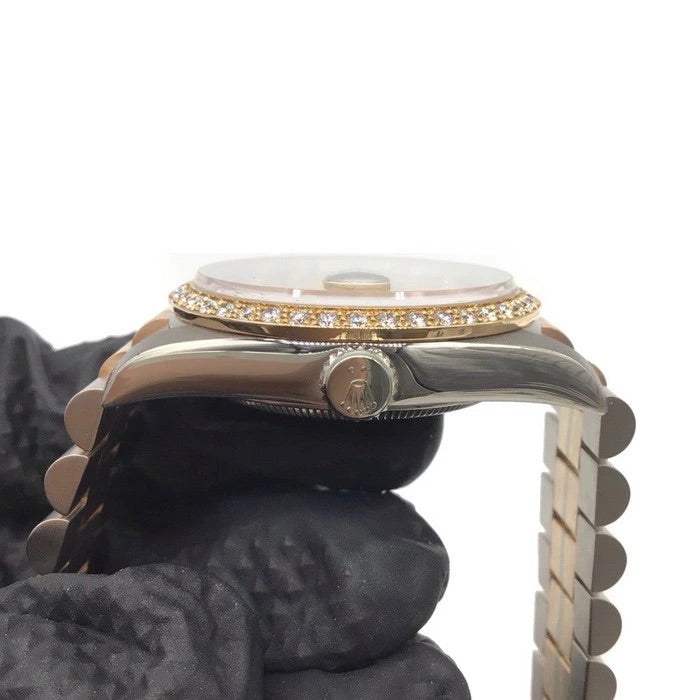 ROLEX 18349A BIC Day Date Toridoll 10P Diamond 36mm Automatic Men&#39;s Watch