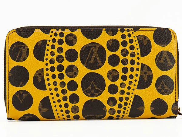 Louis Vuitton Monogram Pumpkin Dot Yayoi Kusama Jaune Women&#39;s Wallet M60449