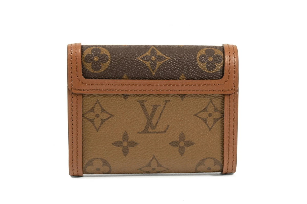 LOUIS VUITTON Portefeuil Dauphine Compact Monogram Reverse Wallet M68725