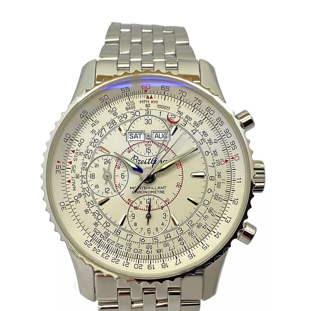 BREITLING Navitimer Montbrillant Datra A21330 White Dial Men&#39;s Watch