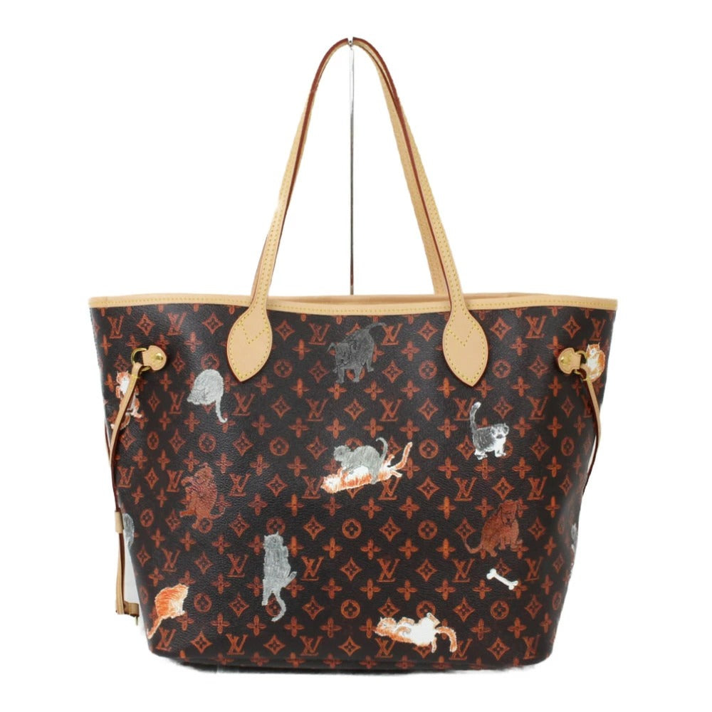 Louis Vuitton Neverfull MM M44441 Catgram Monogram Tote Bag Handbag