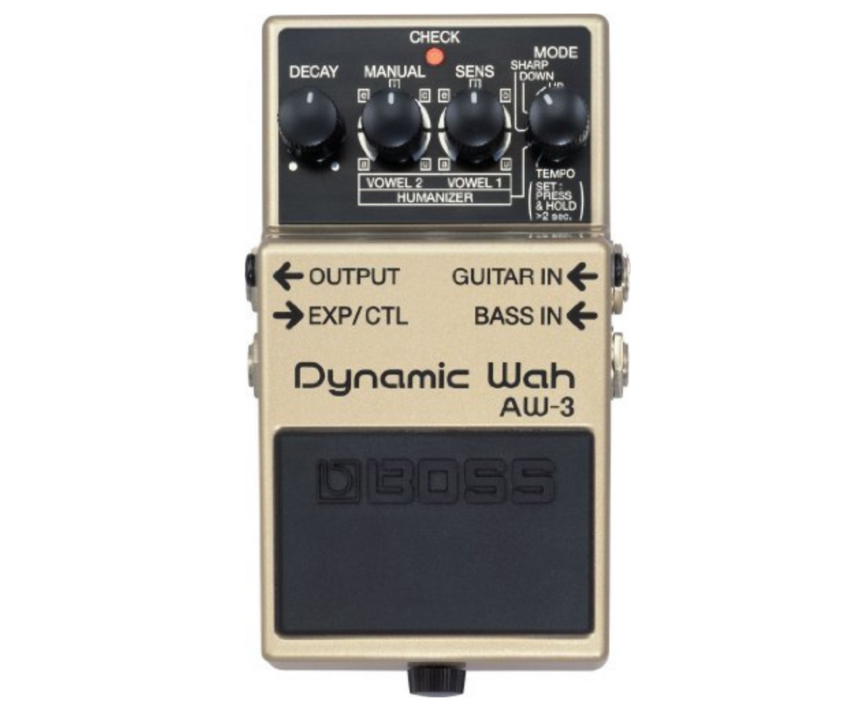 BOSS AW-3 Dynamic Wah Best Guitar Effects Pedal and Humanizer Mode with Bass Input