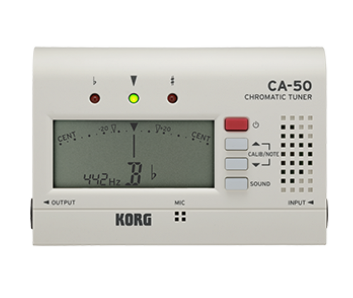 KORG CA-50 Chromatic Best Guitar Tuner High-precision Tuning Functionality in Slim and Compact Design for Orchestral Instruments