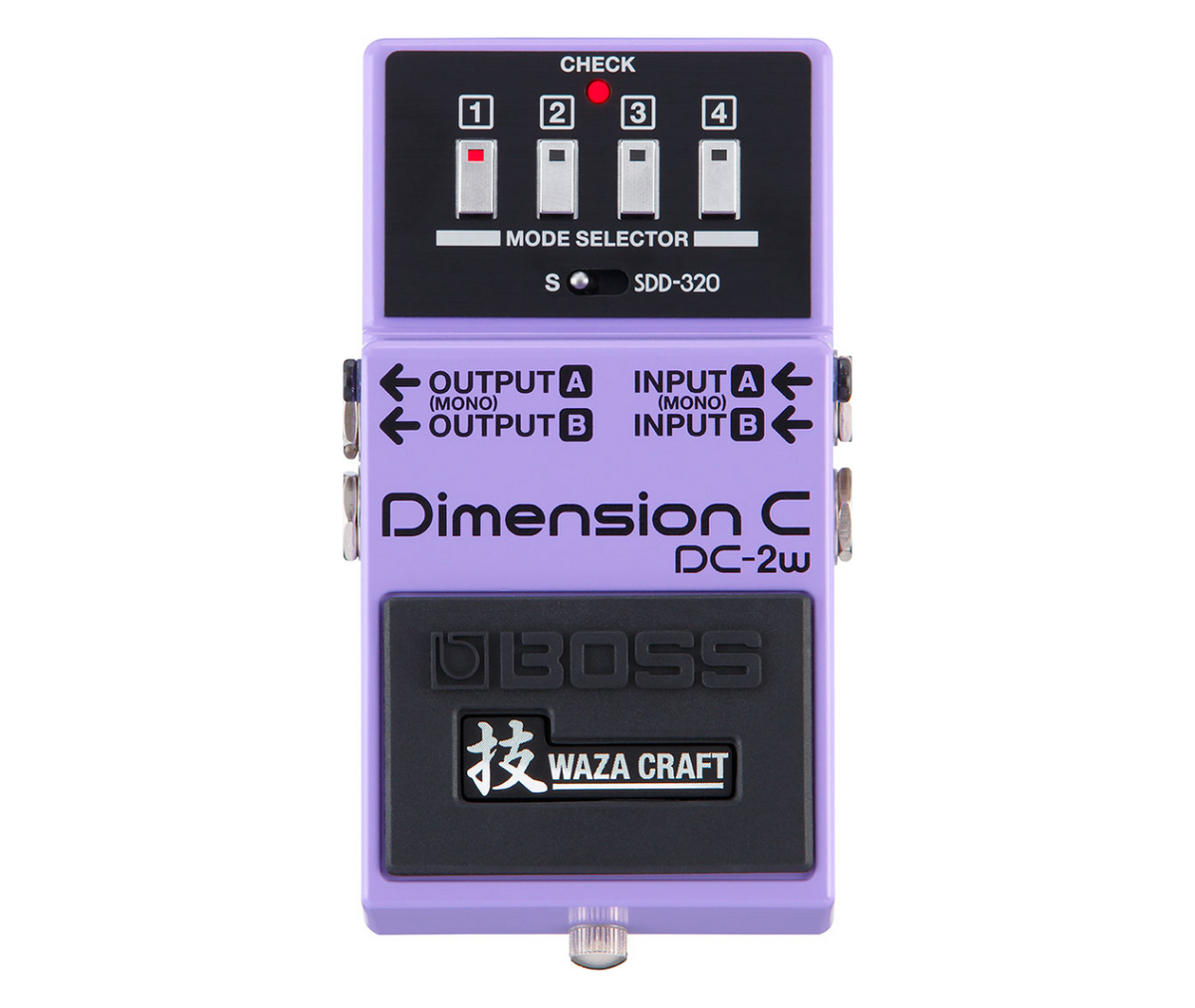 BOSS DC-2W Dimension C Best Guitar Effects Pedal with SDD-320 Dimension D Studio Rack Effect