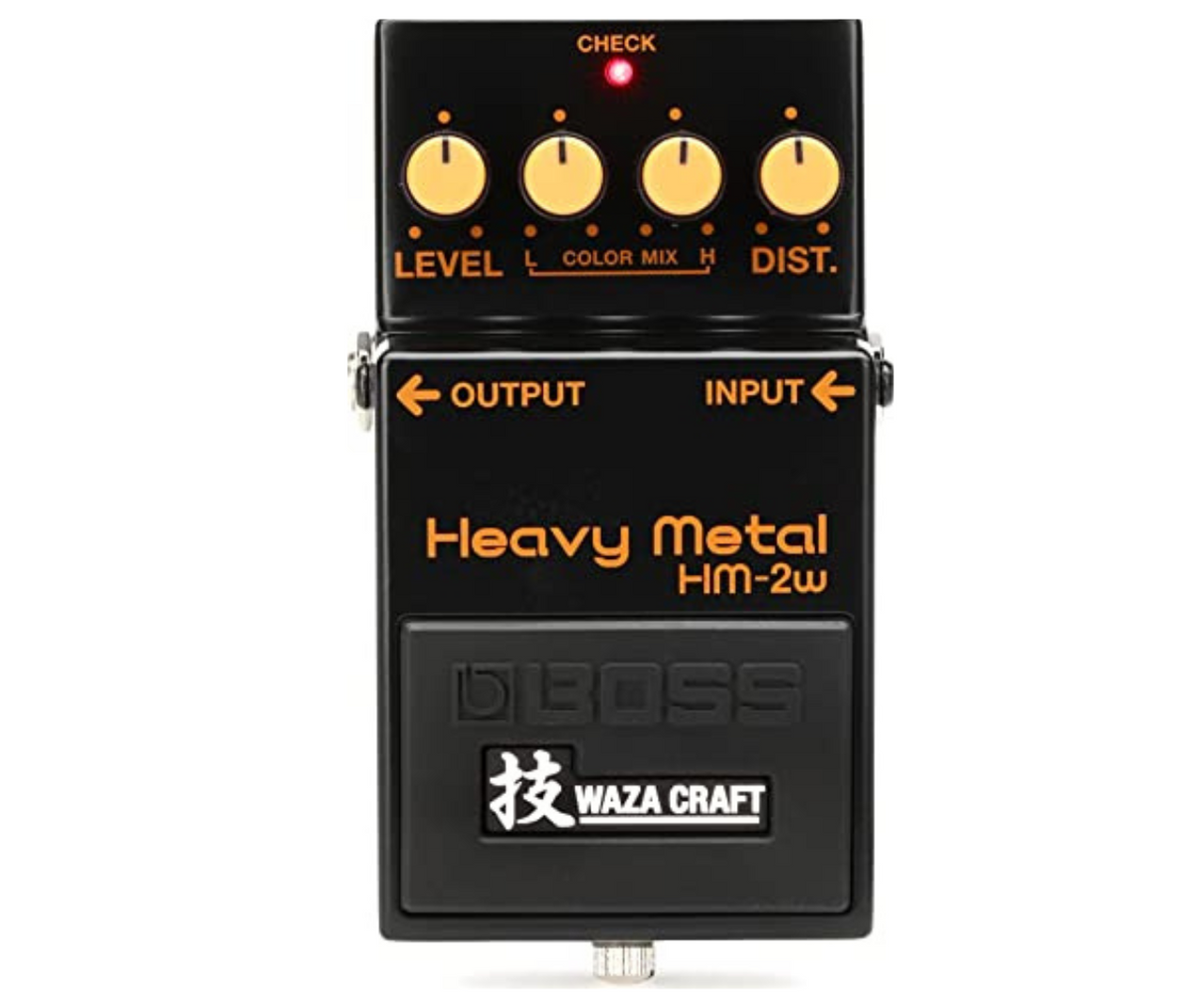 BOSS HM-2W Heavy Metal Best Guitar Effects Pedal Special Edition Waza Craft Pedal Authentic Analog Sound