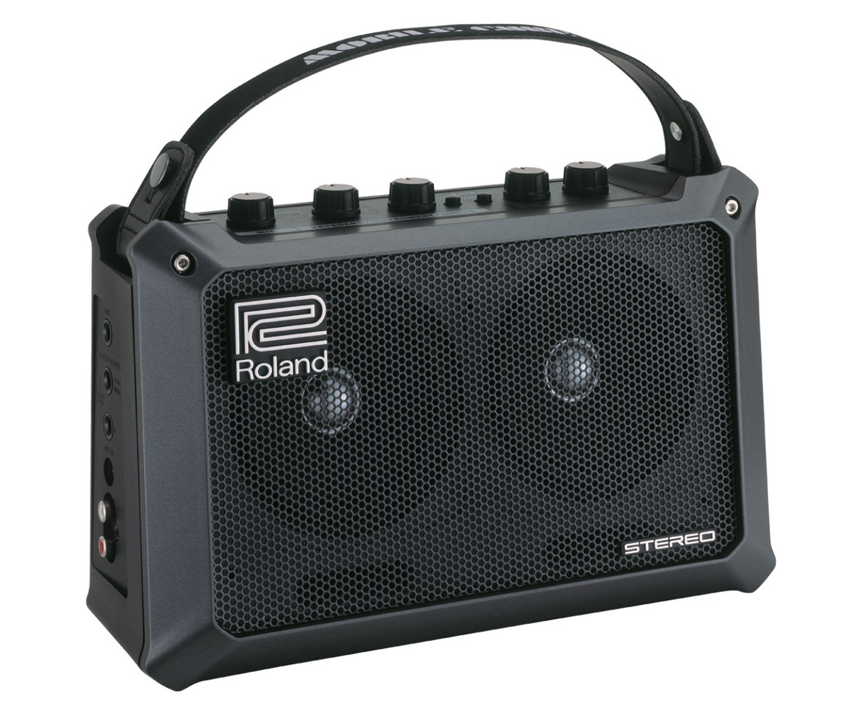 Roland MOBILE CUBE Battery-Powered Electronic Instruments Stereo Amplifier All-purpose Portable Amp for Electric and Acoustic Guitar, Keyboards