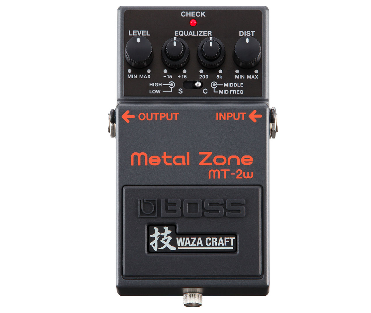 BOSS MT-2W Metal Zone Best Guitar Effects Pedal Premium Waza Craft All-analog Audio Circuit with Custom Mode