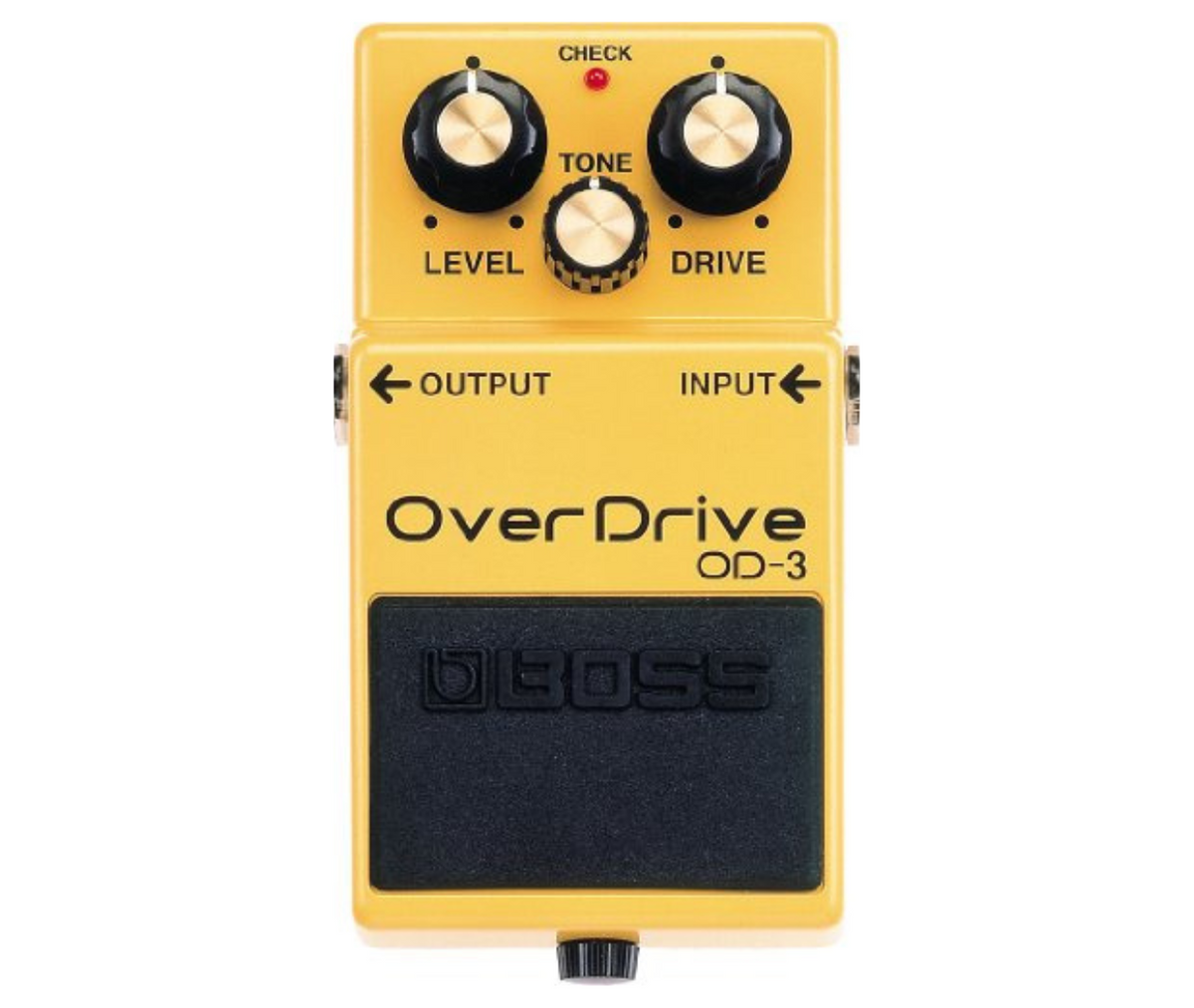 BOSS OD-3 OverDrive Best Guitar Effects Pedal Sustain and Compression Dual-Stage Overdrive for Blues and Rock