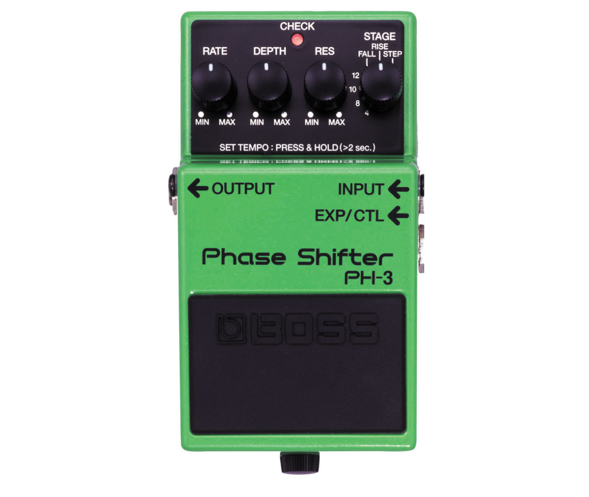 BOSS PH-3 Phase Shifter Best Guitar Effects Pedal Vintage and Modern Phasing Realtime Rate, Filter and Tempo Control