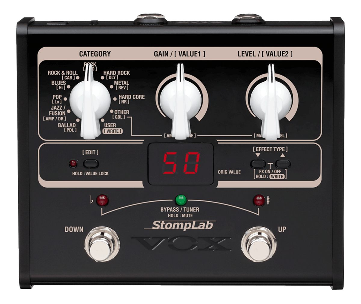 VOX Multi Effects Stomplab 1G Guitar Multi-effects Pedal with 103 Modeling Effects and Noise Reduction