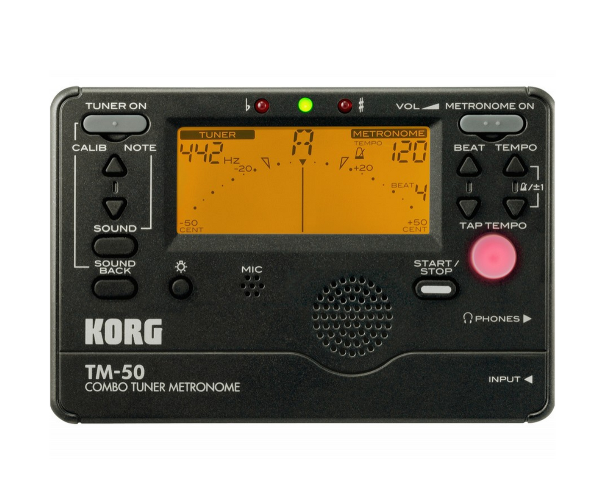 KORG TM-50-BK Black Combo Tuner Metronome