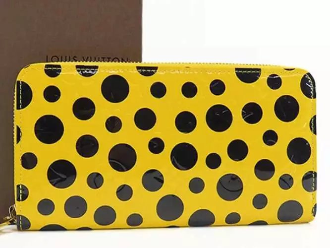 Louis Vuitton Monogram Vernis Dot Women&#39;s Wallet Yayoi Kusama M91571