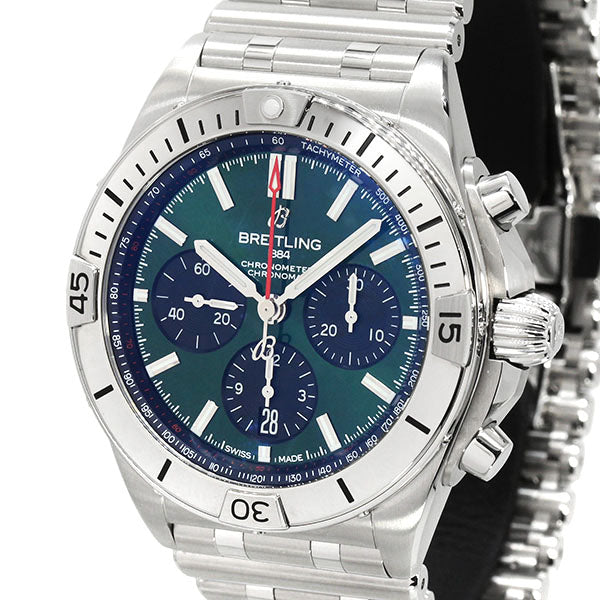 Breitling Chronomat B01 42 AB0134101L1A1 Green Dial Automatic Men&#39;s Watch