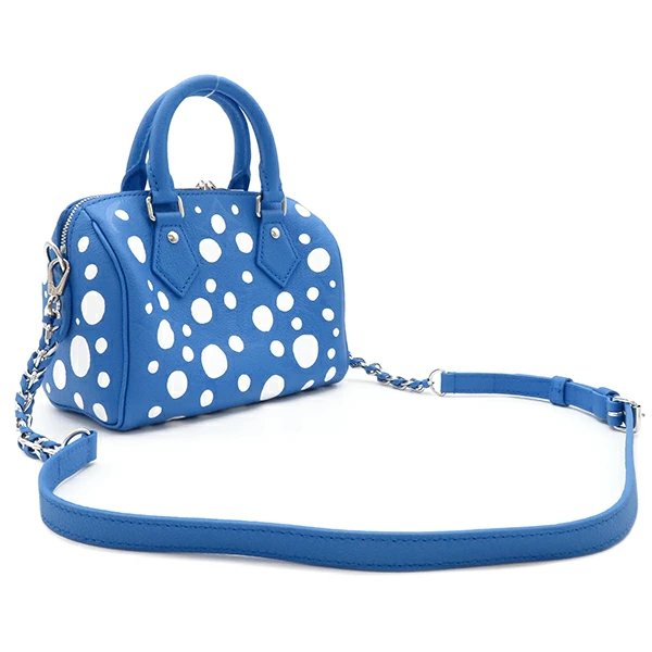 Louis Vuitton Speedy Women&#39;s Bag Bandouliere Yayoi Kusama 20 Blue M46425