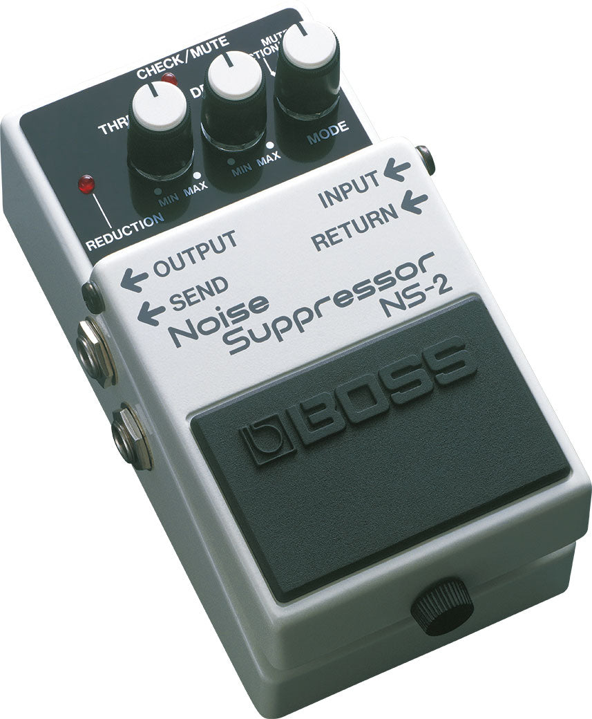 BOSS NS-2 Noise Suppressor Best Guitar Effects Pedal with Unique Noise Detection Circuit, Threshold and Decay Knobs