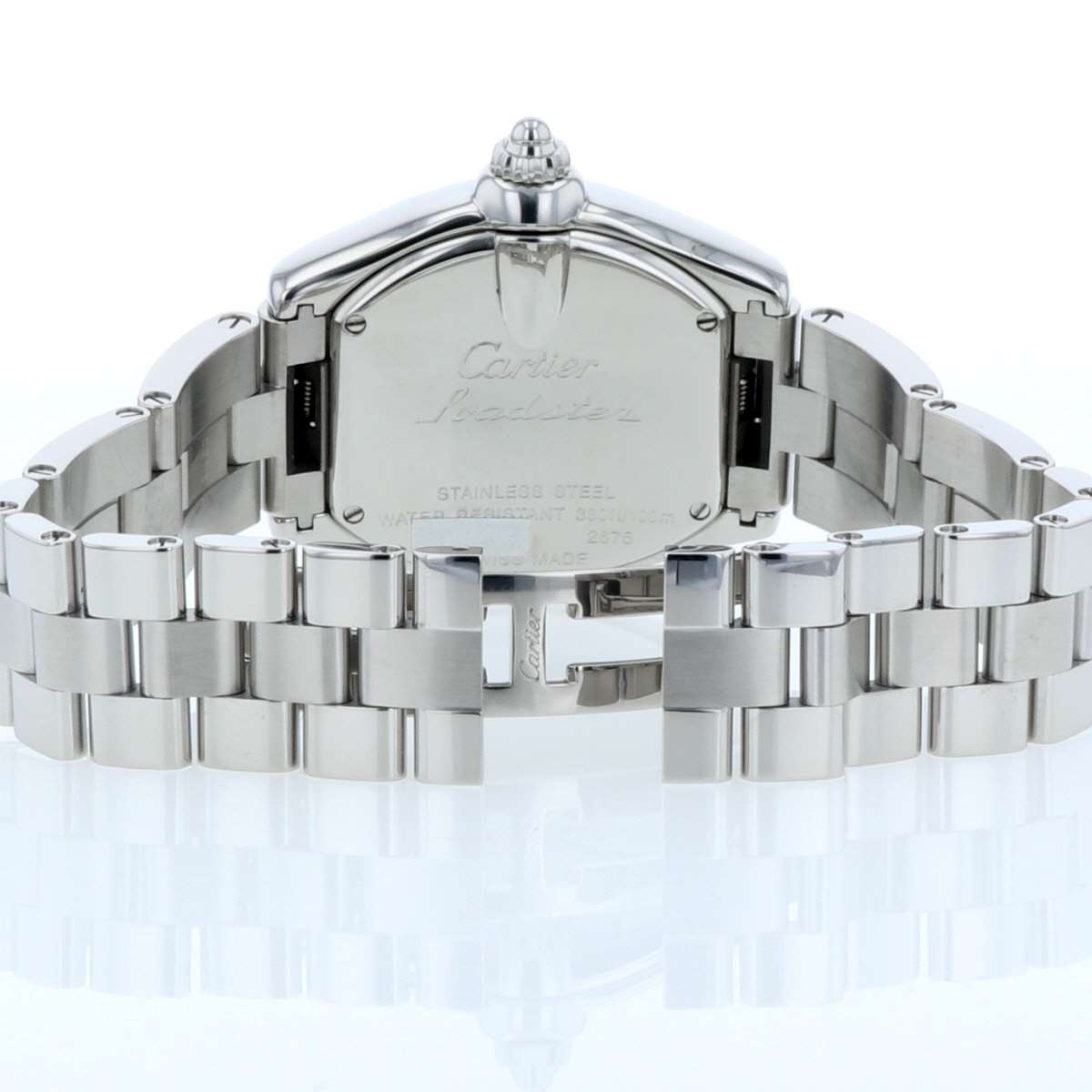 Cartier Roadster W6206006 White Shell Dial Pink Roman Quartz Women&#39;s Watch