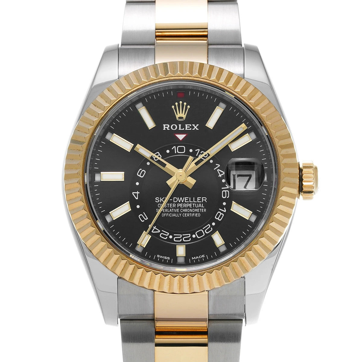 Rolex Sky-Dweller 326933 Bright Black Dial Automatic 42mm Men&#39;s Watch