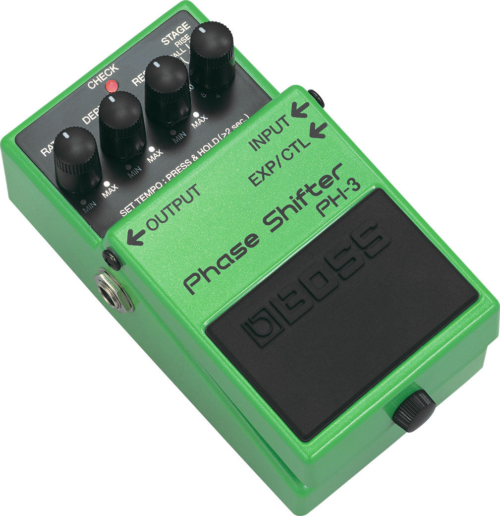 BOSS PH-3 Phase Shifter Best Guitar Effects Pedal Vintage and Modern Phasing Realtime Rate, Filter and Tempo Control