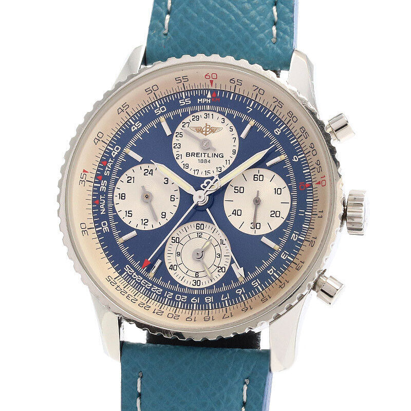 Breitling Navitimer Twin Sixty A39022 Blue Dial Automatic Men&#39;s Watch