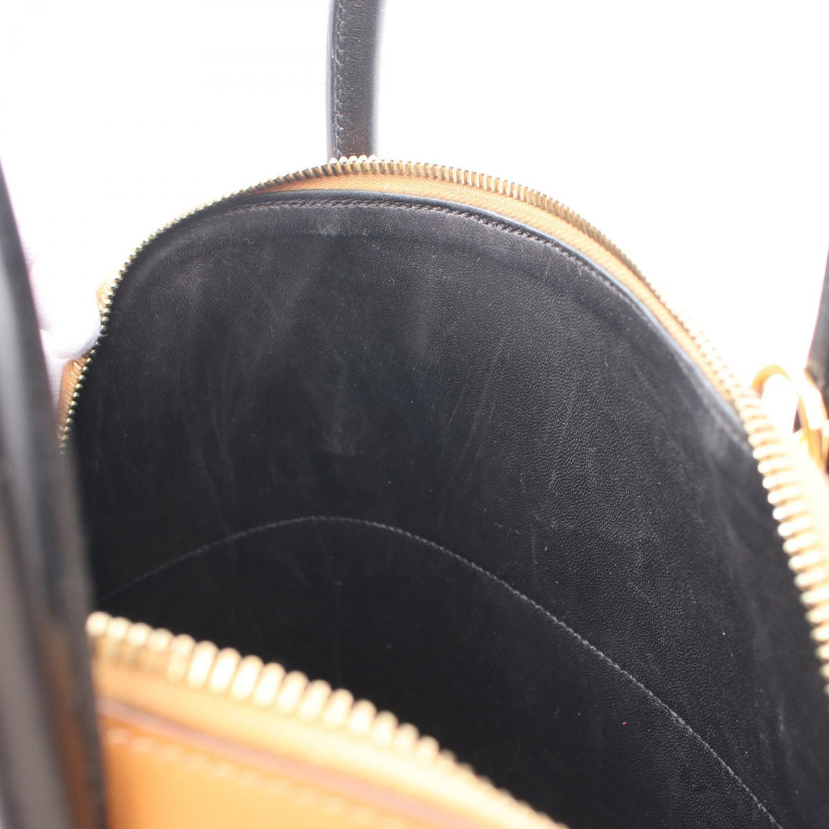 Hermes Bolide 35 Box Calf Veau Chamonie Black Gold Women&#39;s Handbag