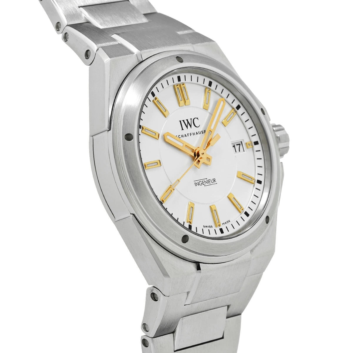 IWC Ingenieur Automatic IW323906 Silver Plated Dial Stainless Steel Men&#39;s Watch