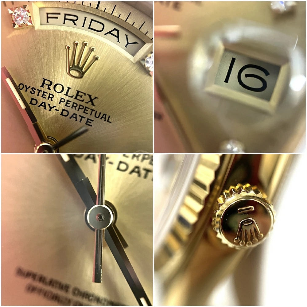 Rolex Day-Date 18348A(E) Champagne Gold Dial Automatic Men&#39;s Watch