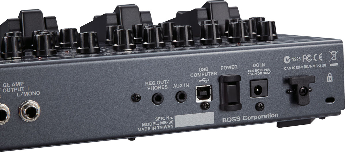 BOSS ME-80 Guitar Multiple Effects Best Guitar Effects Pedal with 8 Multifunction Footswitches and Expression Pedal Built-In USB Audio/MIDI Interface