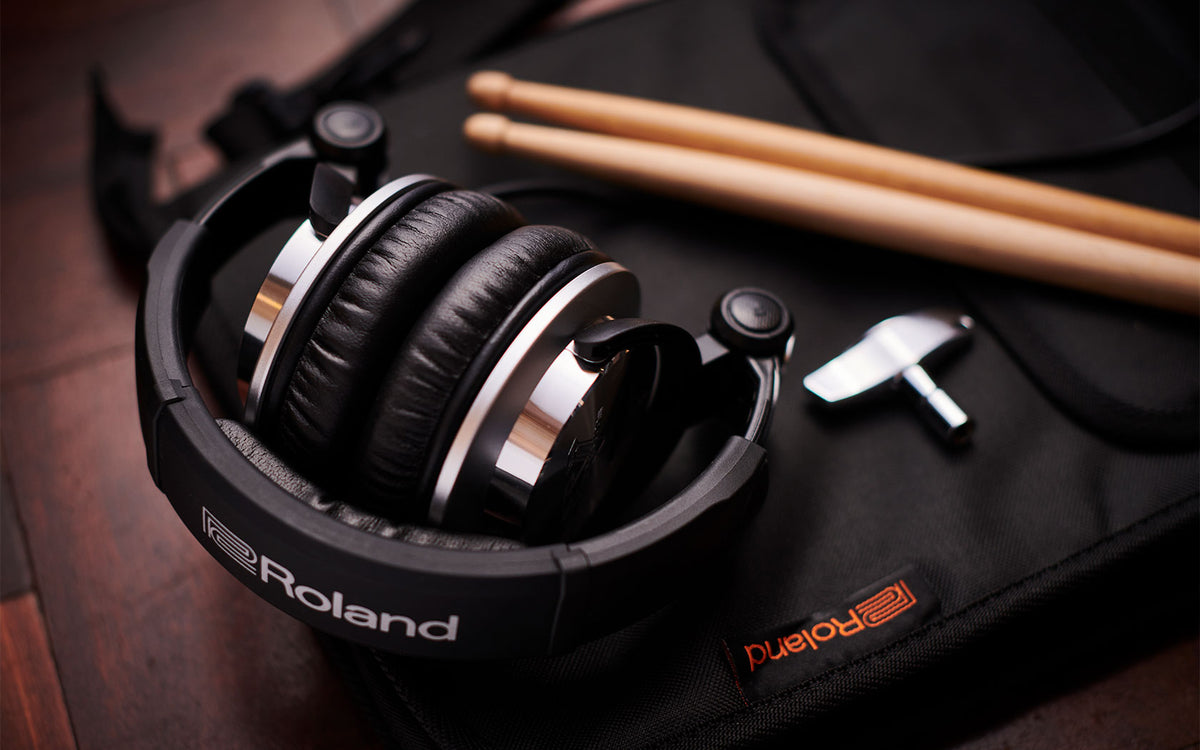 Roland RH-300V V-Drums Monitoring Headphones Punchy, Dynamic Sound with Solid Bass Response and Clear Highs for V-Drums and Electronic Percussions